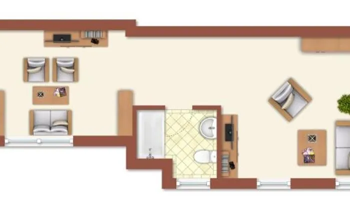 Blaue Tulpe, Balkon Mit Traumblick